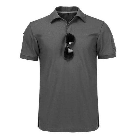 Rustgev - Heren Tactisch Poloshirt, Ademend, Korte Mouw, Casual Kleding