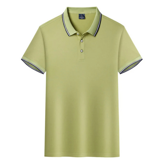 Tarlix - Heren Klassiek Polo Shirt met Afgewerkte Kraag en Mouwen - Korte Mouw, Casual Pasvorm, Knoopsluiting