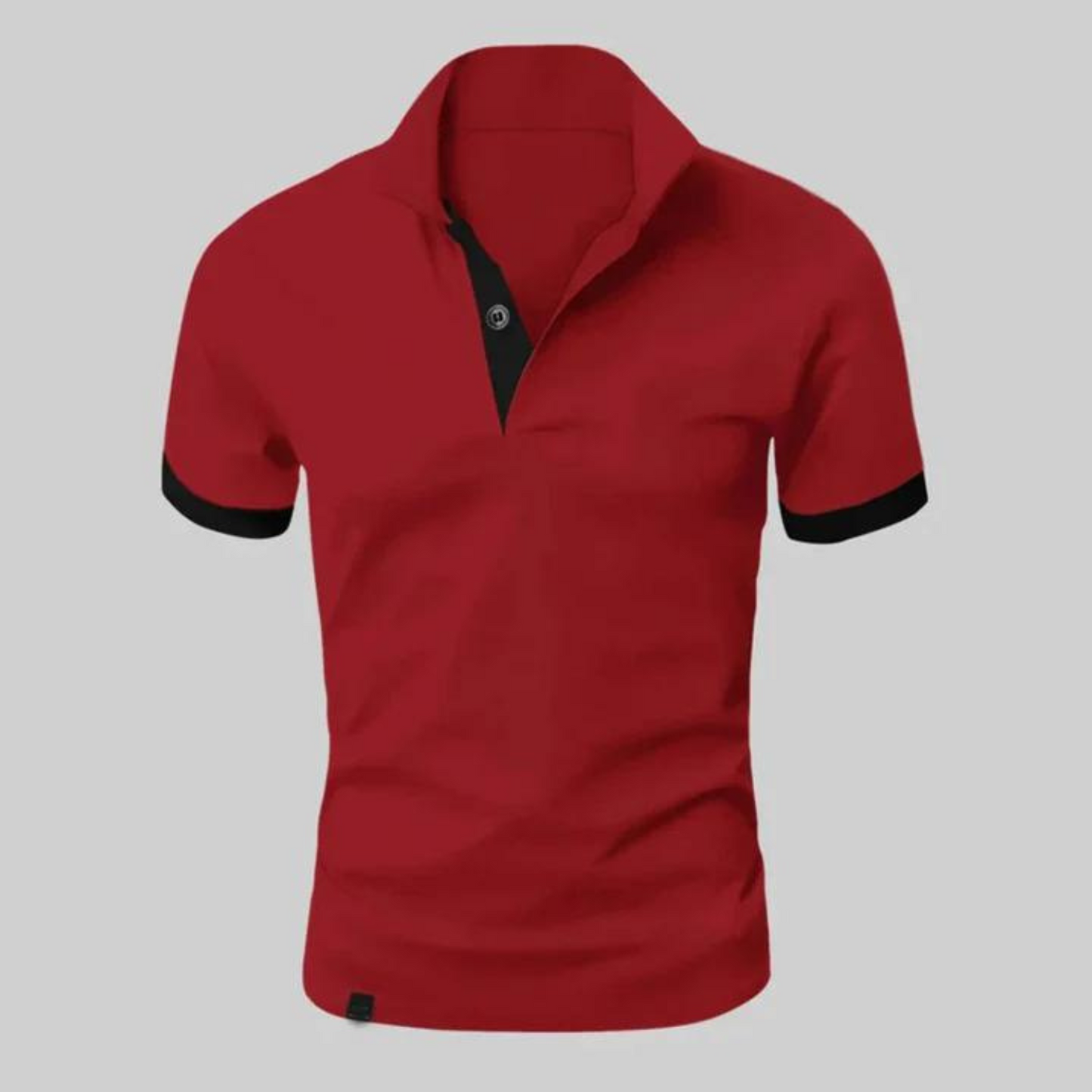 Stamhof - Heren Poloshirt met Contrasterende Kraag, Slim Fit, Korte Mouw, Casual Kleding