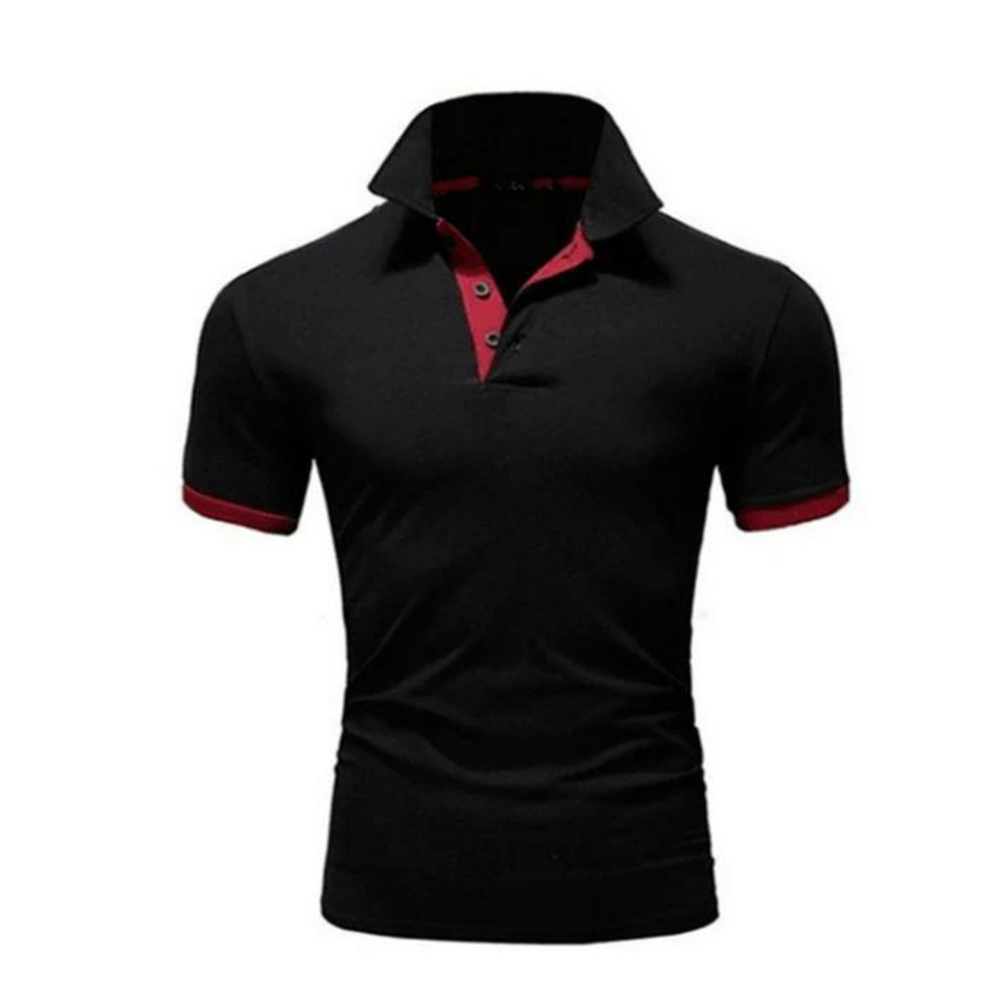 Stamhof - Heren Poloshirt met Contrasterende Kraag, Slim Fit, Korte Mouw, Casual Kleding