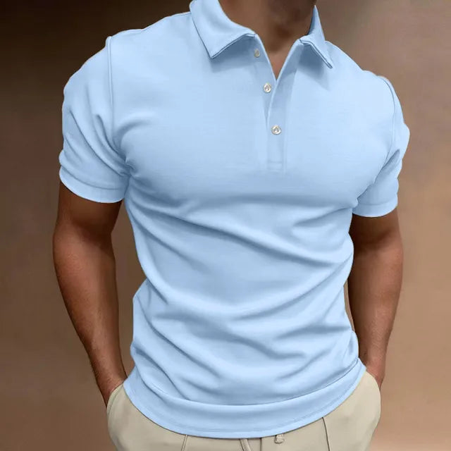 SafeguM -  Slim Fit Polo voor Heren, Korte Mouw Casual Overhemd met Kraag