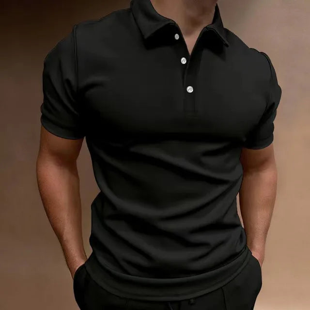 SafeguM -  Slim Fit Polo voor Heren, Korte Mouw Casual Overhemd met Kraag